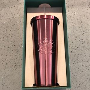 Starbucks metallic pink Starbucks cold cup